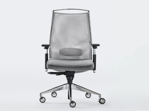 LINK PLUS - Swivel office chair with armrests _ Ares Line